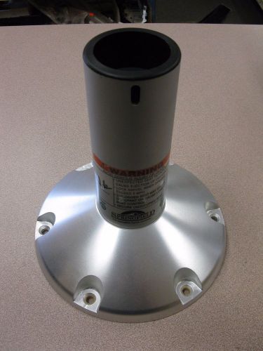 Springfield marine co. 9″ locking anodized pedestal base 2-7/8&#034; free shipping!