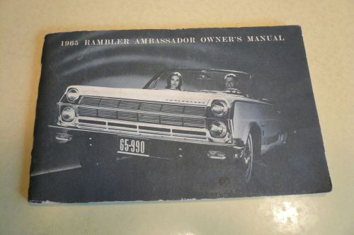 1965 american motors ambassador owner&#039;s manual - glove box - vintage