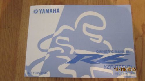 Yamaha yzfr6 r6 original owners manual