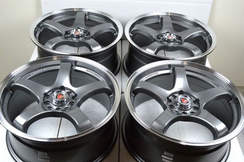 17 drift gun metal rims wheels astra hhr cobalt ss focus fusion dart 5x108 5x110