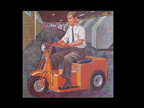 Cushman minute miser electric cart &amp; scooter manuals 95pgs with parts lists