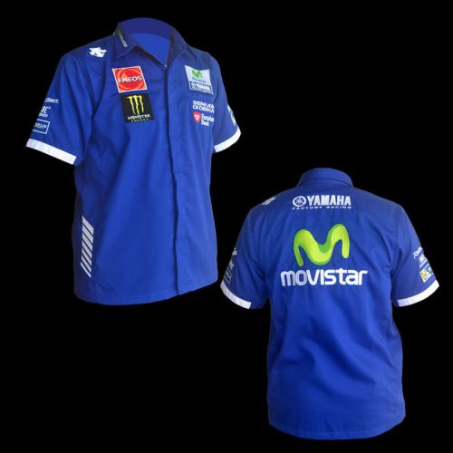 2016 movistar yamaha racing rossi lorenzo pit shirt motogp m l xl asian sz