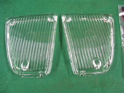 Corvette front parking light lenses 1970-1971 new, clear lenses.