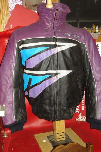 Nice polaris leather jacket coat medium for women or small men xlt 1980&#039;s suit