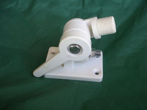 Marine ratchet antenna mount  white nylon