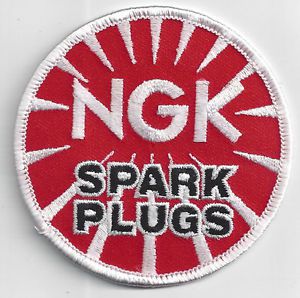 Ngk racing patch 3 inches long size new embroidered us seller spark plugs