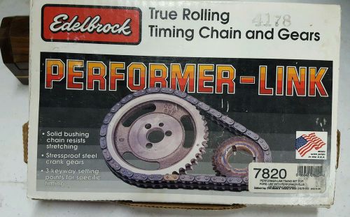 Edelbrock performer-link timing chain and gear set ford 289-302 7820