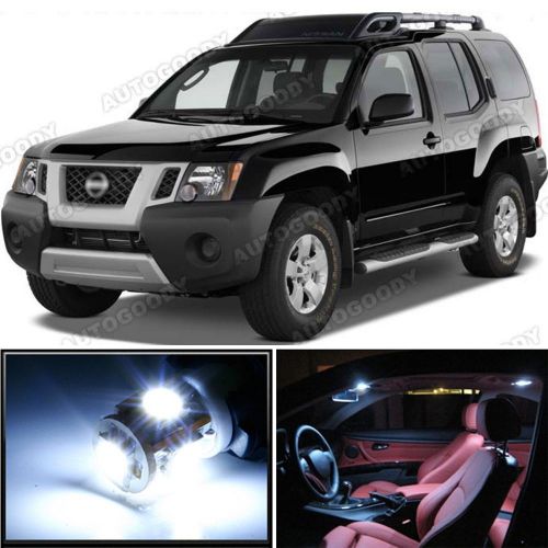 10 x premium xenon white led lights interior package kit for nissan xterra