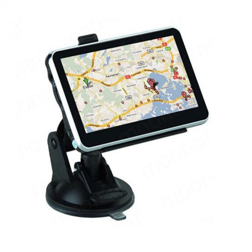 4.3&#034; 8gb car bluetooth av-in navigation navigator gps sat nav free maps fm poi