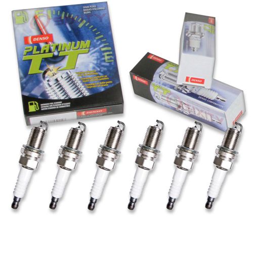 6 pcs denso platinum tt spark plugs for 2002-2010 kia sedona 3.5l 3.8l v6 fy