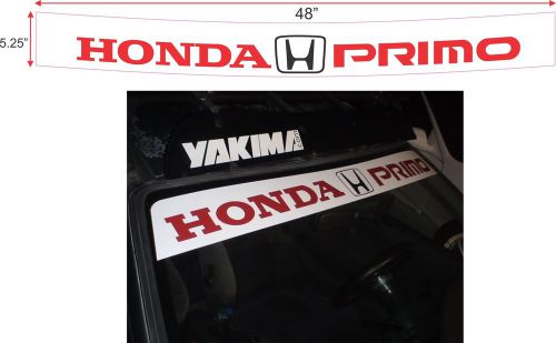 New primo windshield banner custom racing civic typer crx ef9 sir b18c