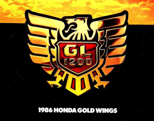 1986 honda goldwing motorcycle brochure -sei-aspencade-interstate-gold wing