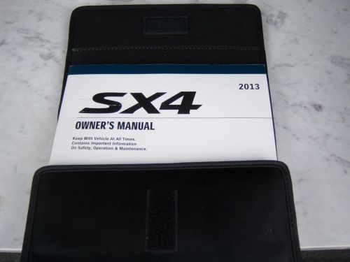 2013 suzuki sx4 owners manual