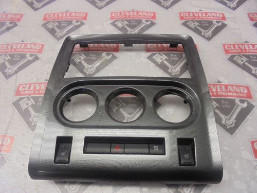 08-12 dodge challenger srt-8 oem radio face plate trim bezel