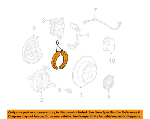 Ford bu2z2648b parking brake shoe