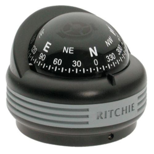 Ritchie tr-33 trek compass - surface mount - black