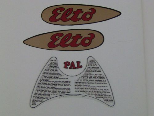 Vintage antique elto pal vinyl decal outboard boat motor (1937-1941)