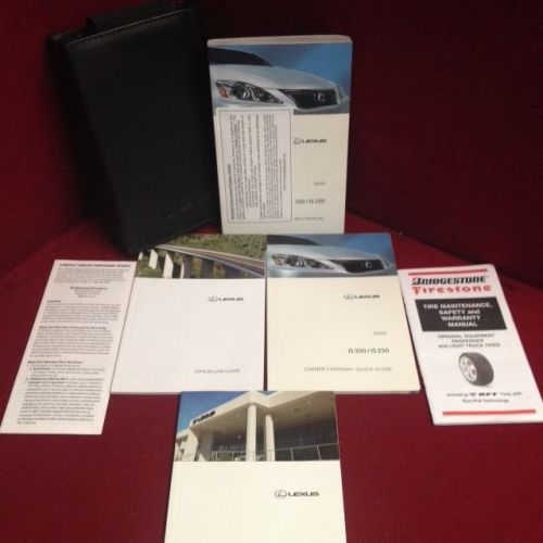 2009 lexus is250 is350 oem owners manual set with supplements and case