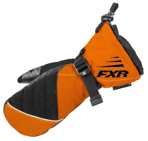 New fxr-snow helix race child waterproof gloves/mitts, orange, large/lg