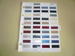 1985 cadillac r-m color chip paint sample