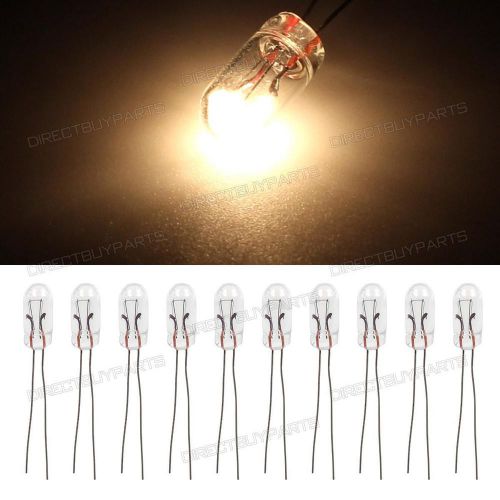 10x 5mm grain of wheat mini halogen bulbs gauge cluster replace lights 12v 95ma