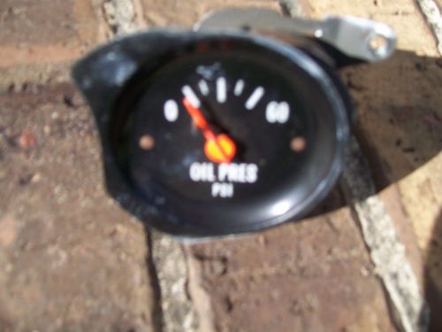 1973-87 chevy / gmc truck oem oil pressure gauge non-electric manual (rare)