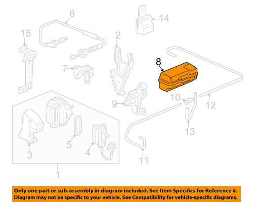 Honda oem cruise control system-vacuum reservoir 36625p5aa01