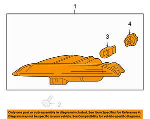 Honda oem 10-11 insight-signal lamp assembly right 33300tm8003