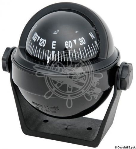 Riviera stella boat marine compass 2&#034; 1/2 black bracket mount