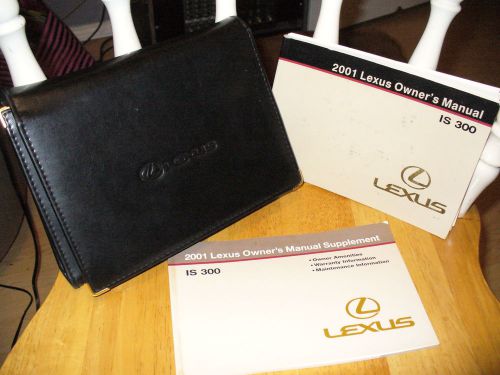 2001 01 lexus is300 owners manual with case 27