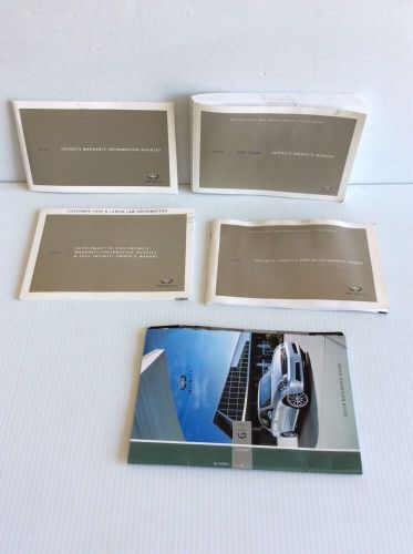 2005 infiniti g35 coupe oem owners manual books used