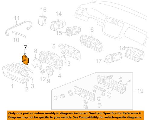 Honda oem 01-02 accord-tachometer 78125s82a01