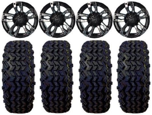 Madjax velocity mach wheels 12&#034; 22x11-12 sahara classic tires ez-go &amp; club car