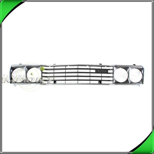 Front grille chrome frame ma1200122 dark gray bezel grid 1979-1981 mazda b2000