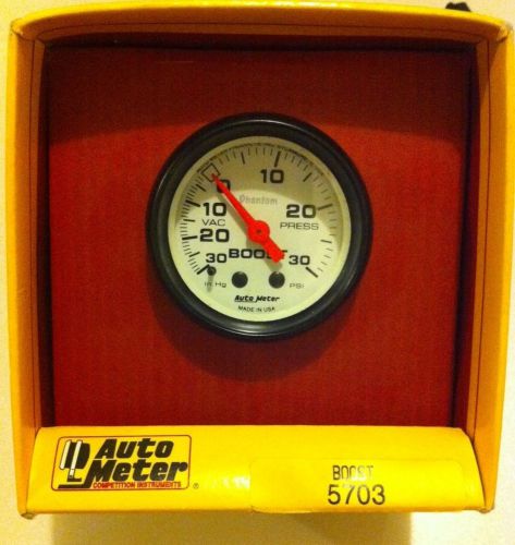 Autometer phantom 0-30 psi boost gauge mechanical 5703