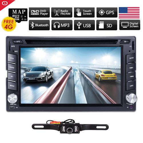 Camera+double 2din 6.2&#034; in dash stereo car dvd player bluetooth radio ipod usb