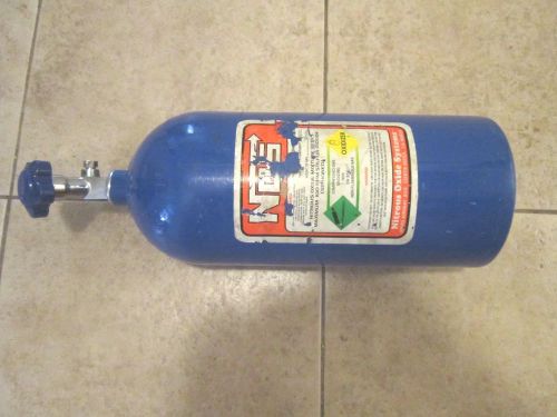 Nos 10 lb. capacity nitrous oxide bottle, hi flow valve, no reserve