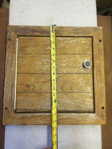 15.5x15.5&#034; teak wood door with frame