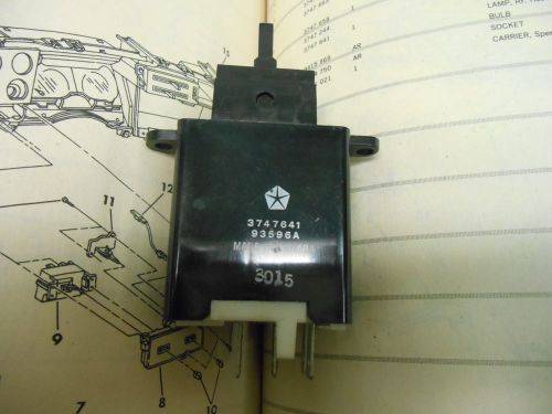 Nos mopar heated back light switch - 1980-1988 - p/n 3747641