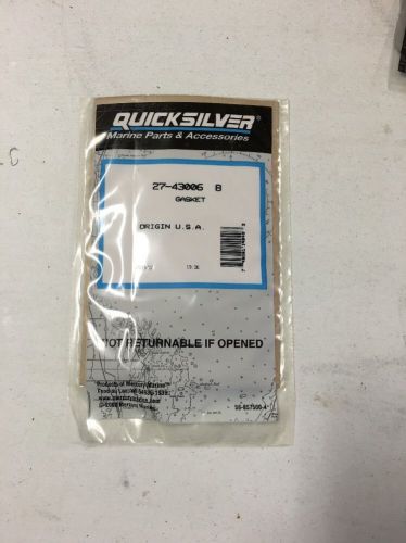 Mercury marine/mercruiser  new oem gasket 27-430068; 27-43006 8