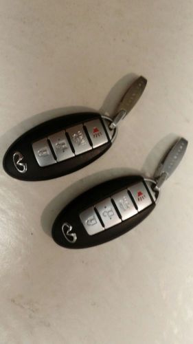 Two (2) nissan infiniti key fob used excellent condition