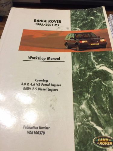 Range rover 1995/2001 workshop manual