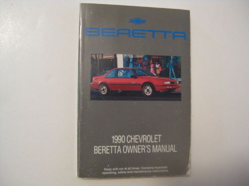 Vintage 1990 chevrolet beretta automobile owner&#039;s manual