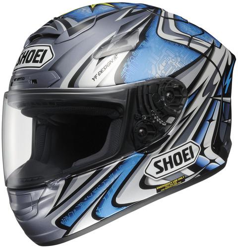 Shoei x-12 daijiro full-face motorcycle helmet x12 white/blue size small