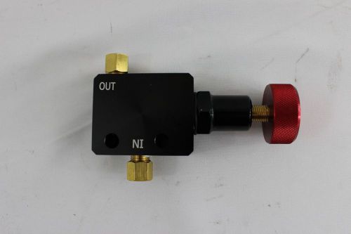 Adjustable brake proportioning valve w/red aluminum knob