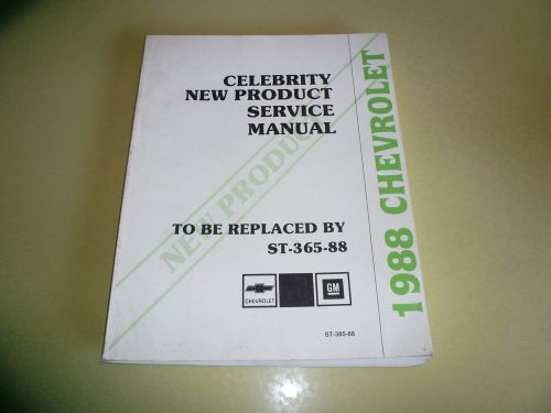 1988 celebrity new product service manual st-385-88