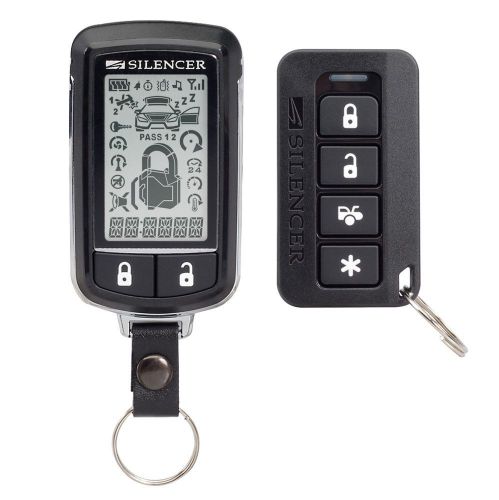 Silencer sl-72 2-way 4 channel remote start security system with keyless entry