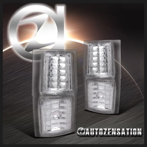 94-98 chevy c/k 1500 2500 3500 clear signal corner lights