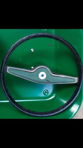 1972 amc javelin sst steering wheel, green horn.