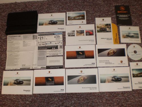 2014 porsche panamera car owners manual books nav guide window label case all